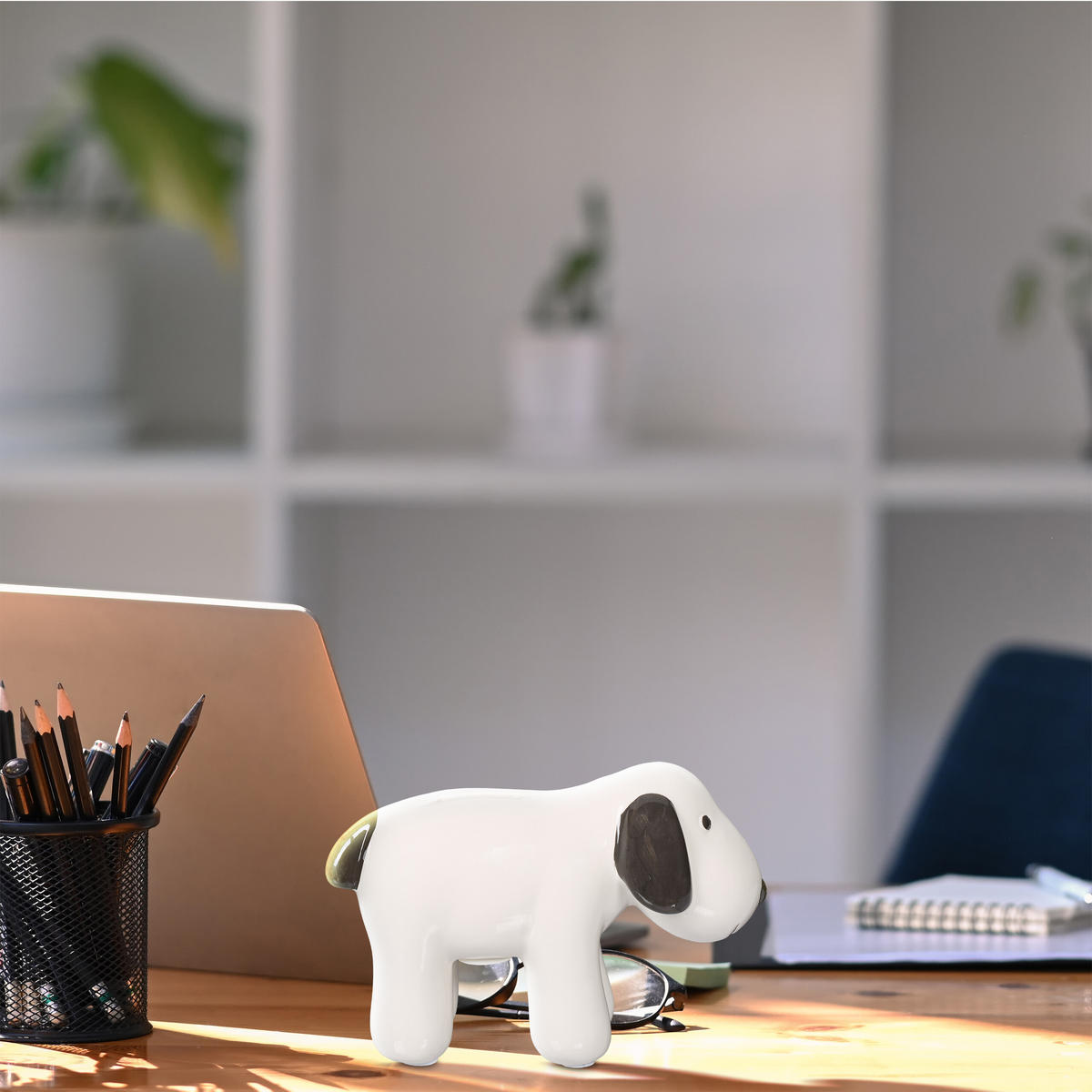 SPARDOSE - Weiß, Stein (21/12/9cm) - Relaxdays