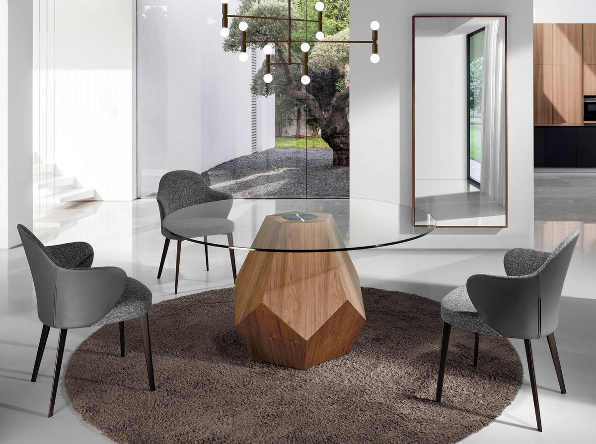 WANDSPIEGEL Rechteckig Walnuss 88/200/8 cm - Walnussfarben, Glas/Holz (88/8/200cm) - ANGEL CERDA