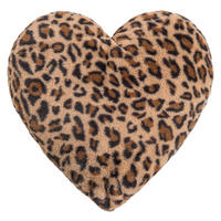 HERZKISSEN Panthera - Braun, Textil (43cm) - Magma Heimtexx