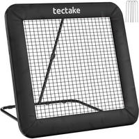 REBOUNDER FÜR FUSSBALL Alphonso, 124 x 124 cm, schwarz - Schwarz, Kunststoff (124/117cm) - tectake