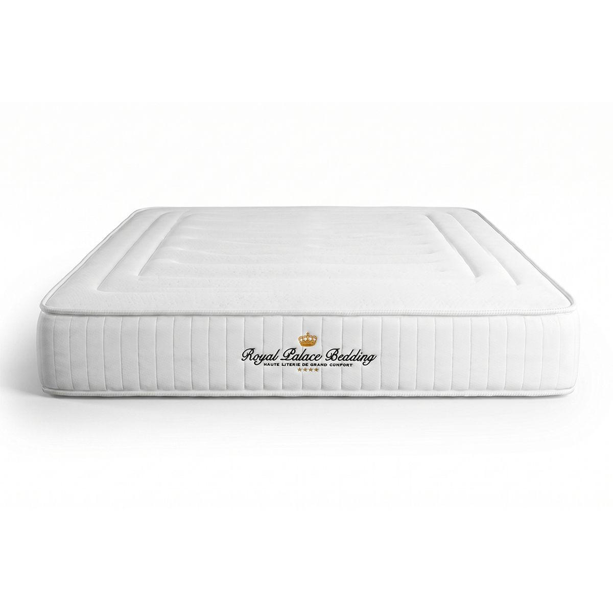 MATRATZE Nottingham Memory-Schaum 200 x 200 cm h3 - Weiß, Textil (200/200cm) - ROYAL PALACE BEDDING