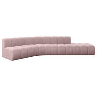 ECKSOFA modulares Sofa Brilo-L1 - 380x174x70 cm Rosa - Rosa, Holzwerkstoff/Textil (380/174cm) - ALTDECOR