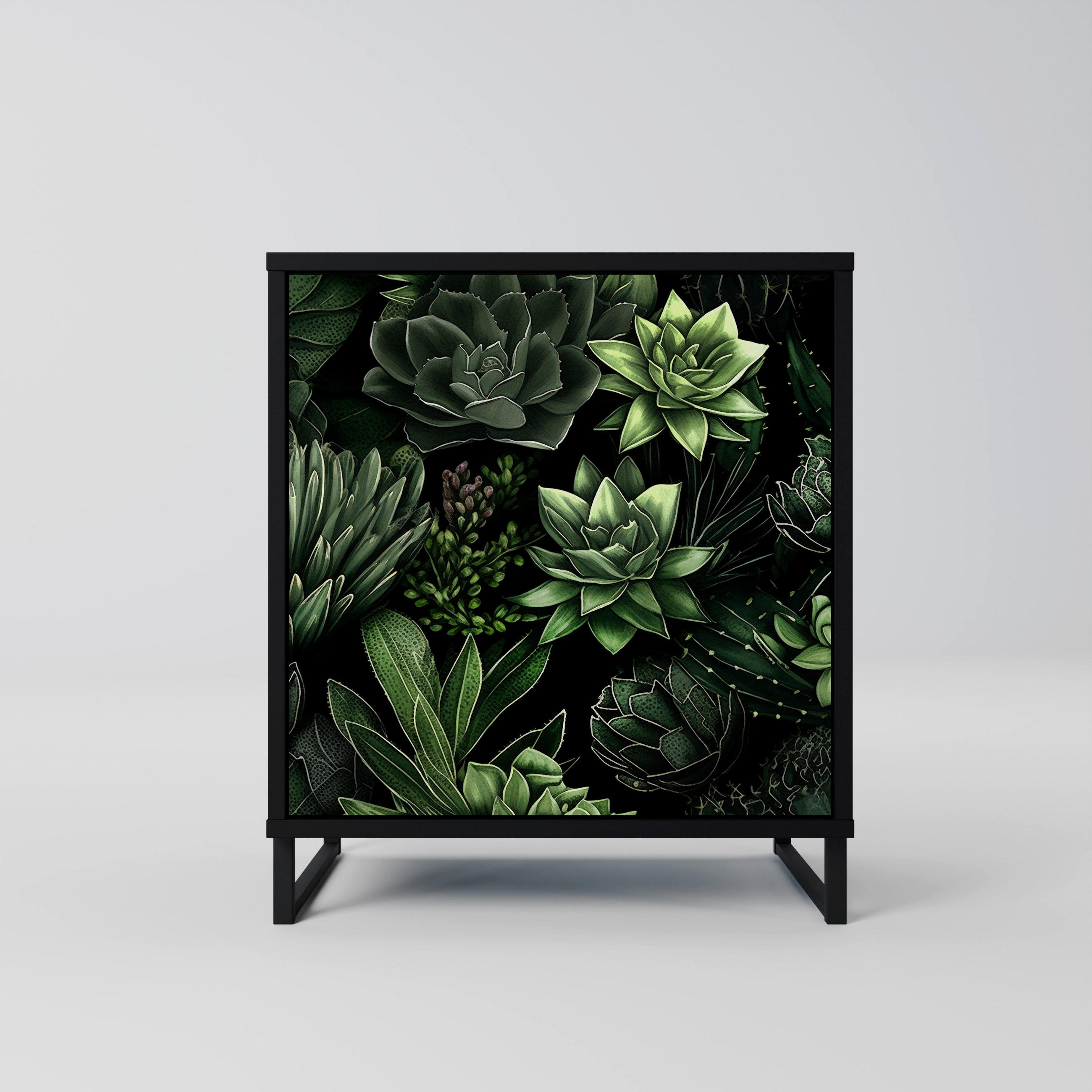 SpaceRebels Sideboard Schwarz 57.5x67.5x42 cm