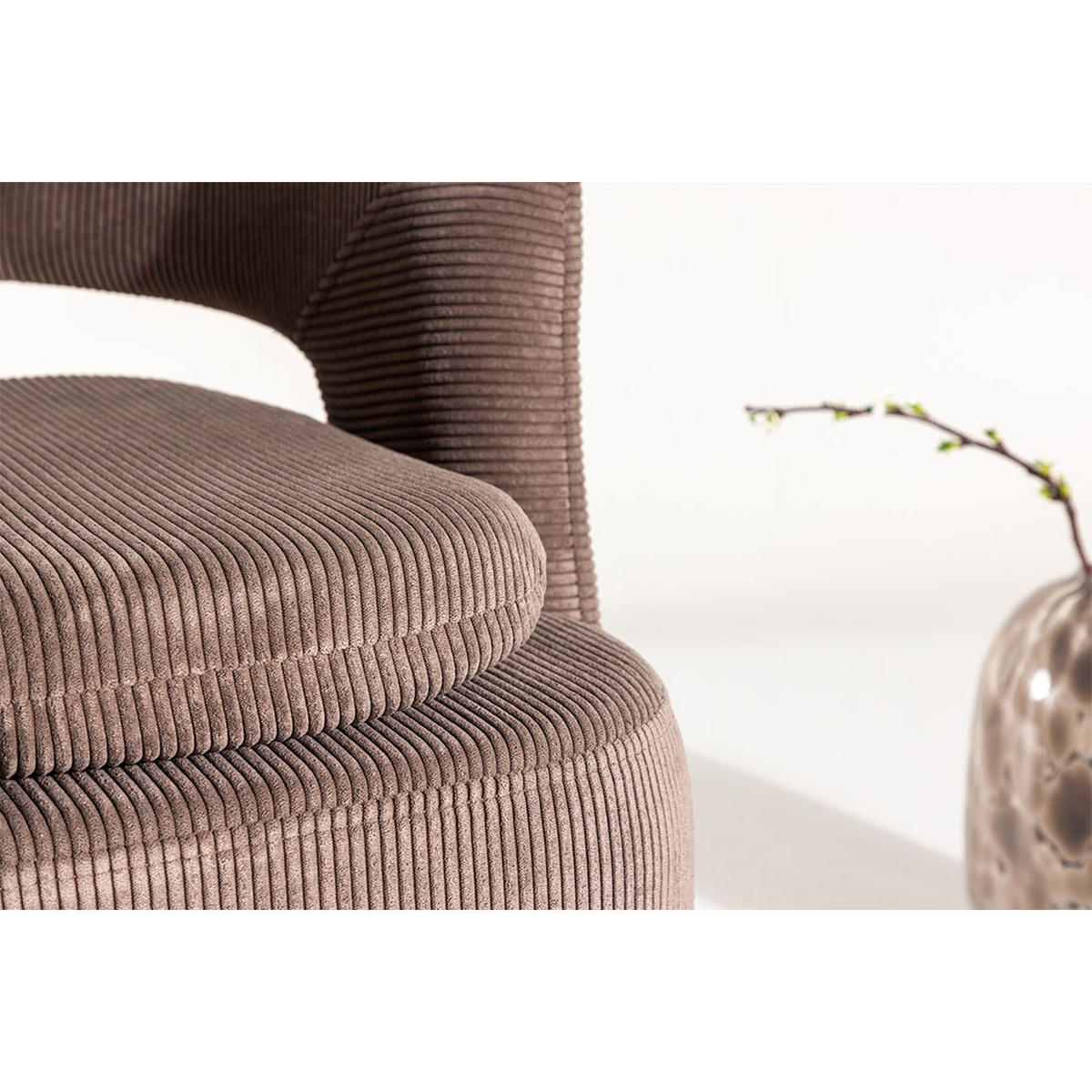 SESSEL, Laurel, Braun, Metall / Stoff, 69 x 72 x 75 cm - Braun, Textil/Metall (69/75/72cm) - ebuy24