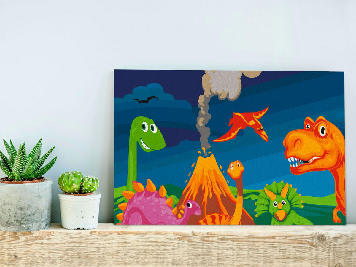 MALEN NACH ZAHLEN 50/40 cm - Multicolor, Textil (1.4/40cm) - KUNSTLOFT