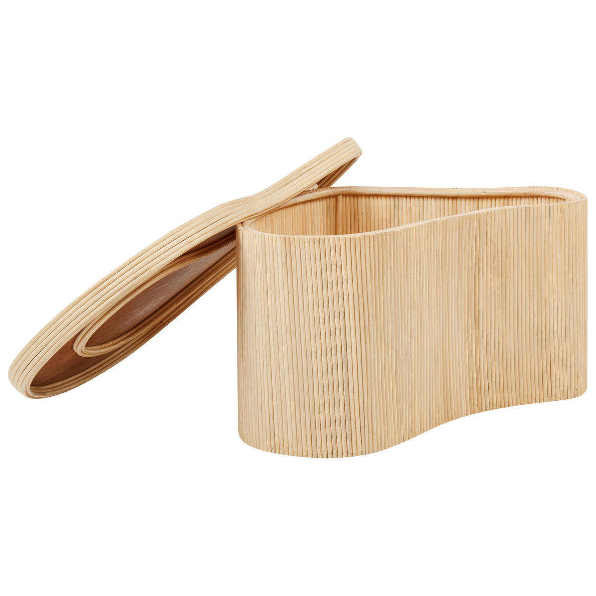 COUCHTISCH 2er Set Naturfarben Salanti - Naturfarben, Naturmaterialen (100/72/45cm) - Beliani