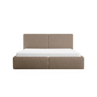 POLSTERBETT Riberia Slim 160x200 cm Brown - Braun, Holz/Textil (160/200cm) - Fedve