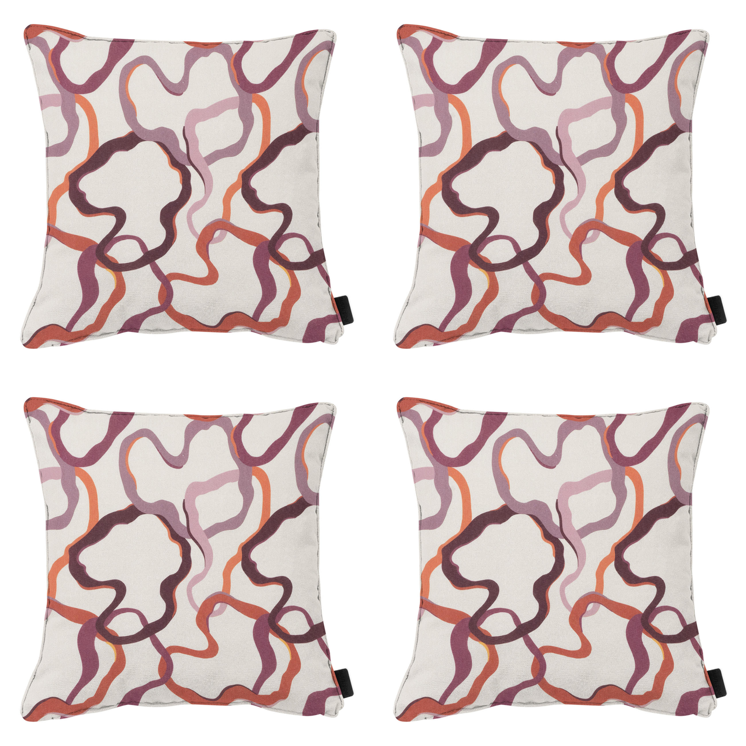 DEKORATIONSKISSEN Blaze - Mehrfarbig - 50/50/10 cm - 4er-Set - Multicolor, Textil (50/50cm) - Madison