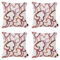 DEKORATIONSKISSEN Blaze - Mehrfarbig - 50/50/10 cm - 4er-Set - Multicolor, Textil (50/50cm) - Madison