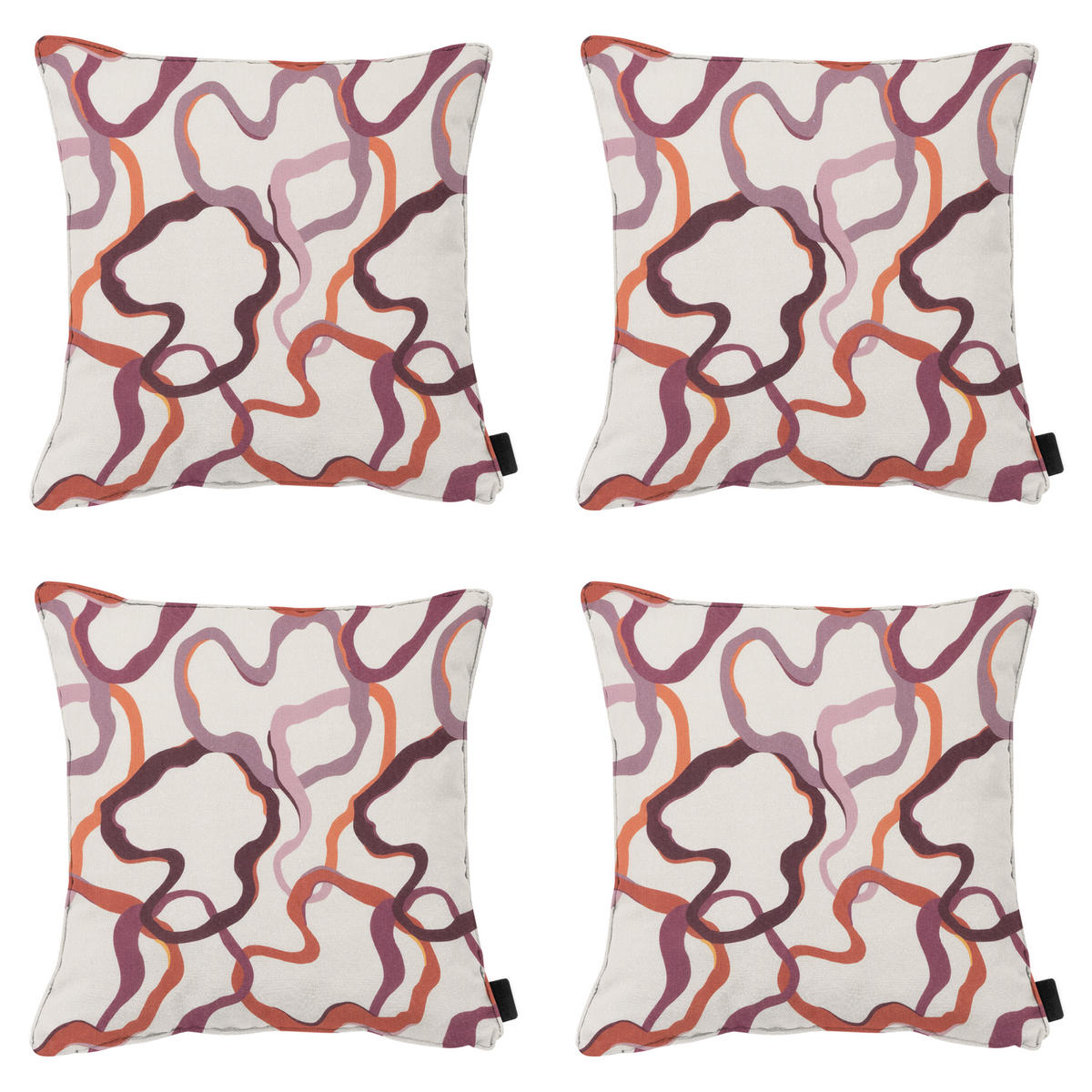 DEKORATIONSKISSEN Blaze - Mehrfarbig - 50/50/10 cm - 4er-Set - Multicolor, Textil (50/50cm) - Madison