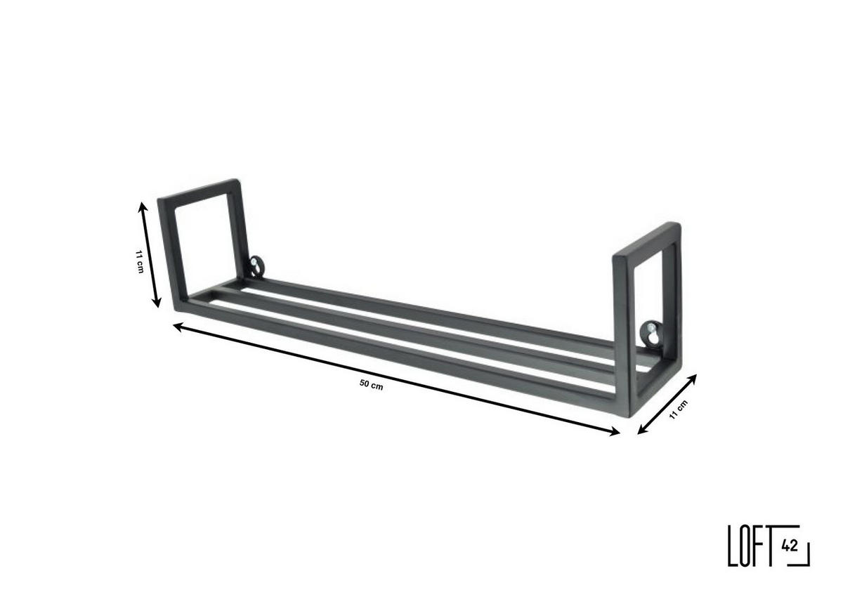 ERSATZROLLENHALTER Jack Schwarz - Schwarz, Metall (11/50/11cm) - LOFT42