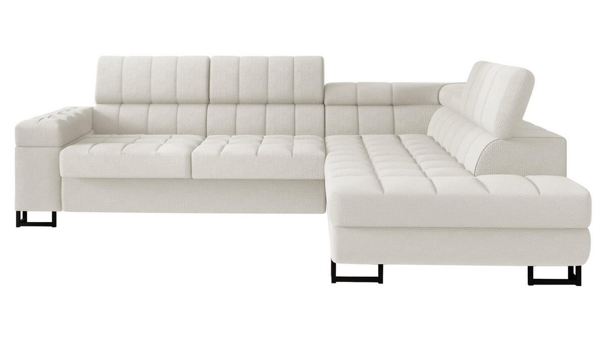 ECKSOFA Laris, Seite: Rechts - Schwarz/Cappuccino, Holz/Textil (271/203cm) - MIRJAN24