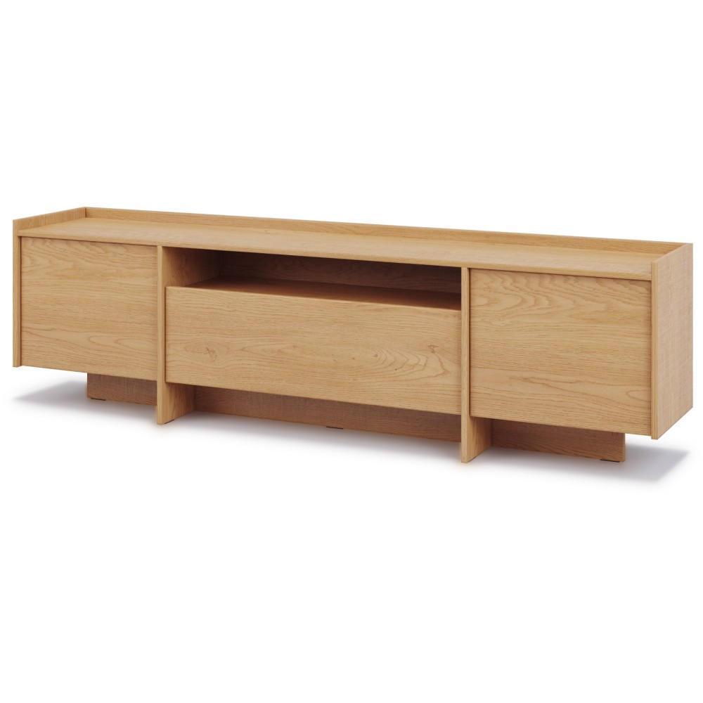 LOWBOARD Juni mit 3 Türen, 200 cm, eiche Cremona - Eichefarben, Holzwerkstoff (198/57/38cm) - Beautysofa