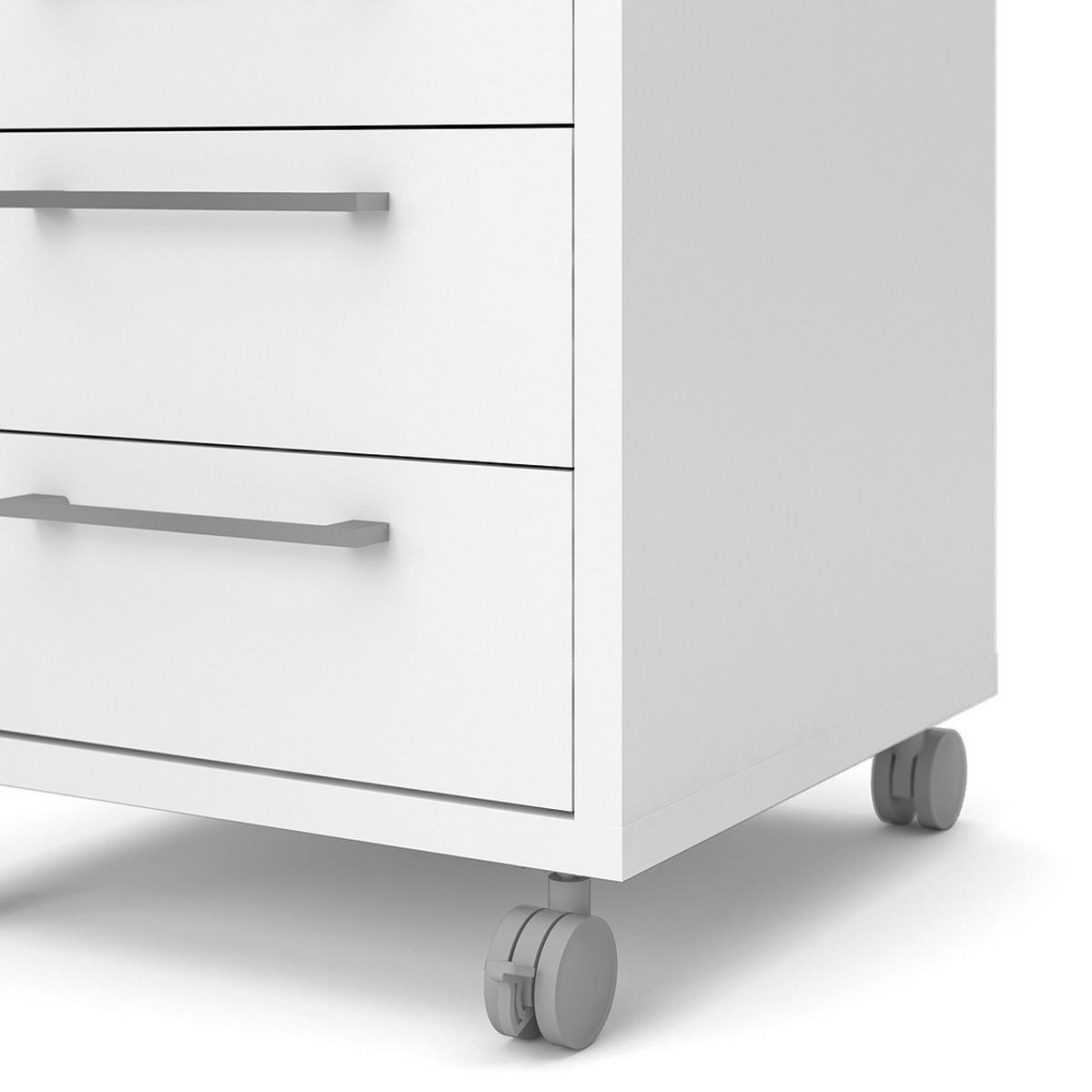 ROLLCONTAINER Weiß - Weiß, Holzwerkstoff (48/68/49cm) - ebuy24