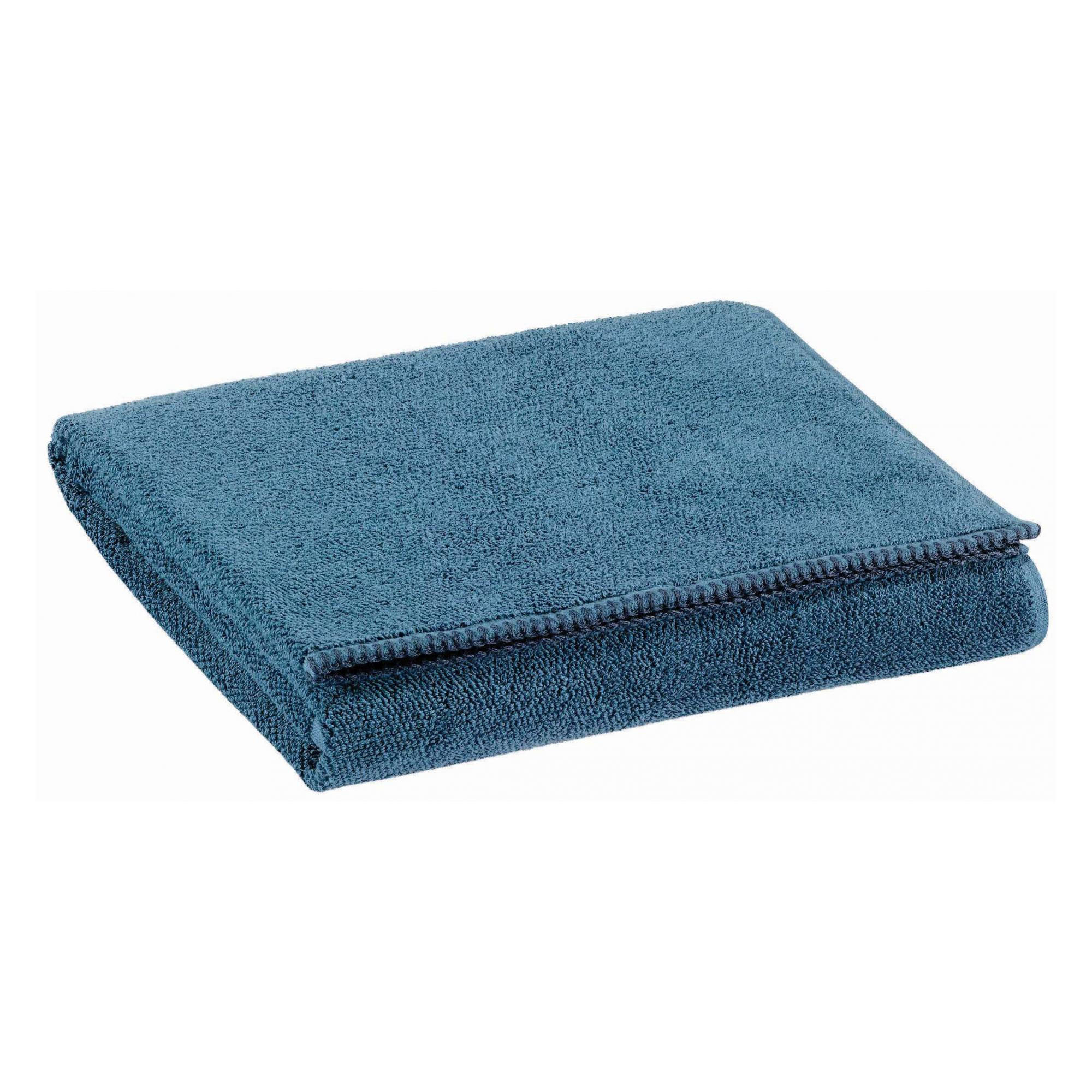 DUSCHTUCH Bora stahlgrau 70 x 130 cm - Edelstahlfarben, Textil (70/130cm) - Vivaraise