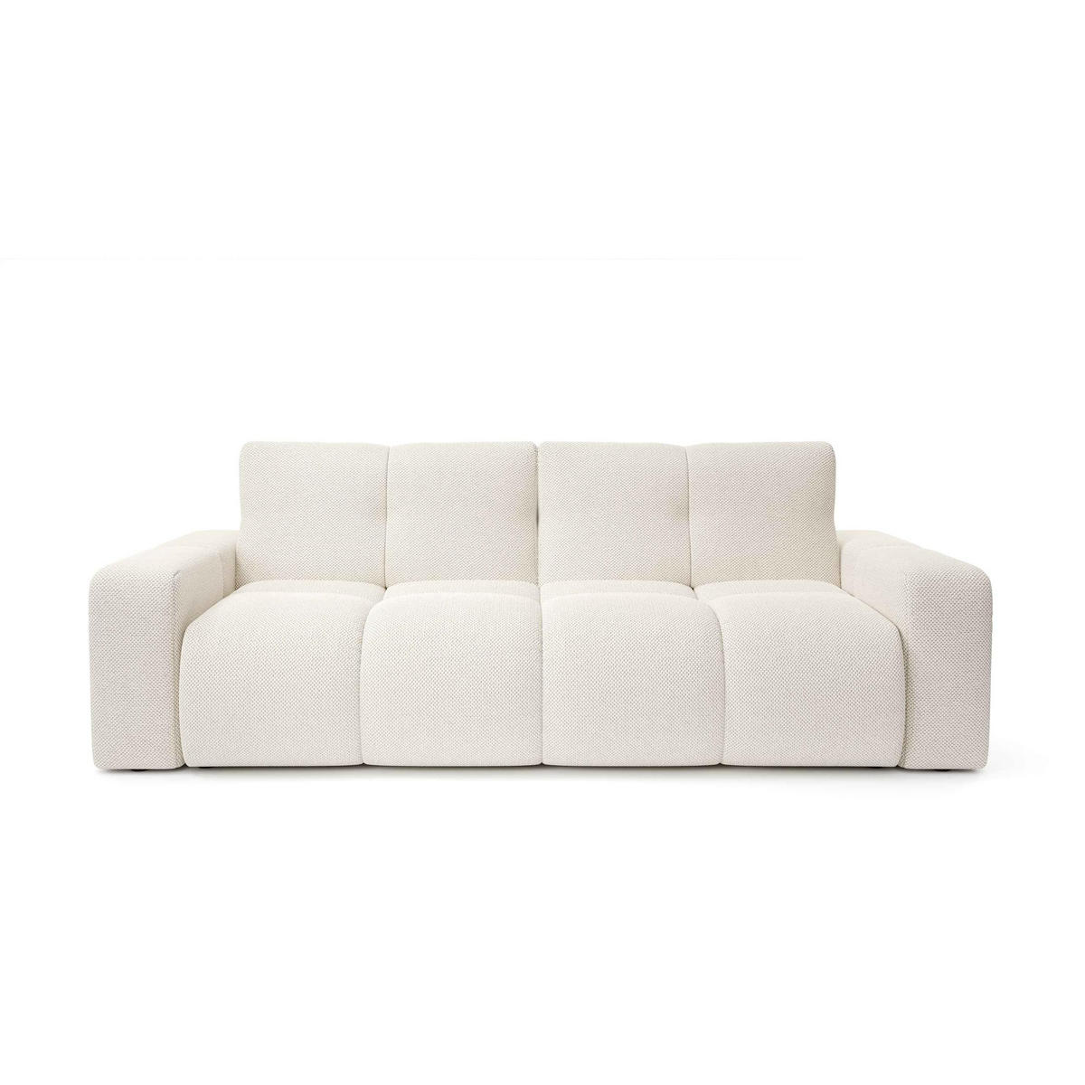SOFA SOSO Schwarz - Schwarz, Textil (259/91/99cm) - Pillovely