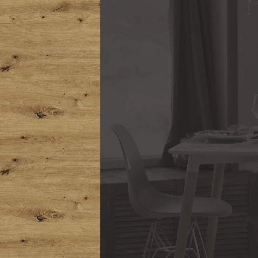 Thumbnail - Feldmann-Wohnen Klapphängeschrank, Graphit, Eiche Artisan, Holz, Rechteckig, 40x36x32.5 cm, Küchen, Küchenmöbel, Küchens...