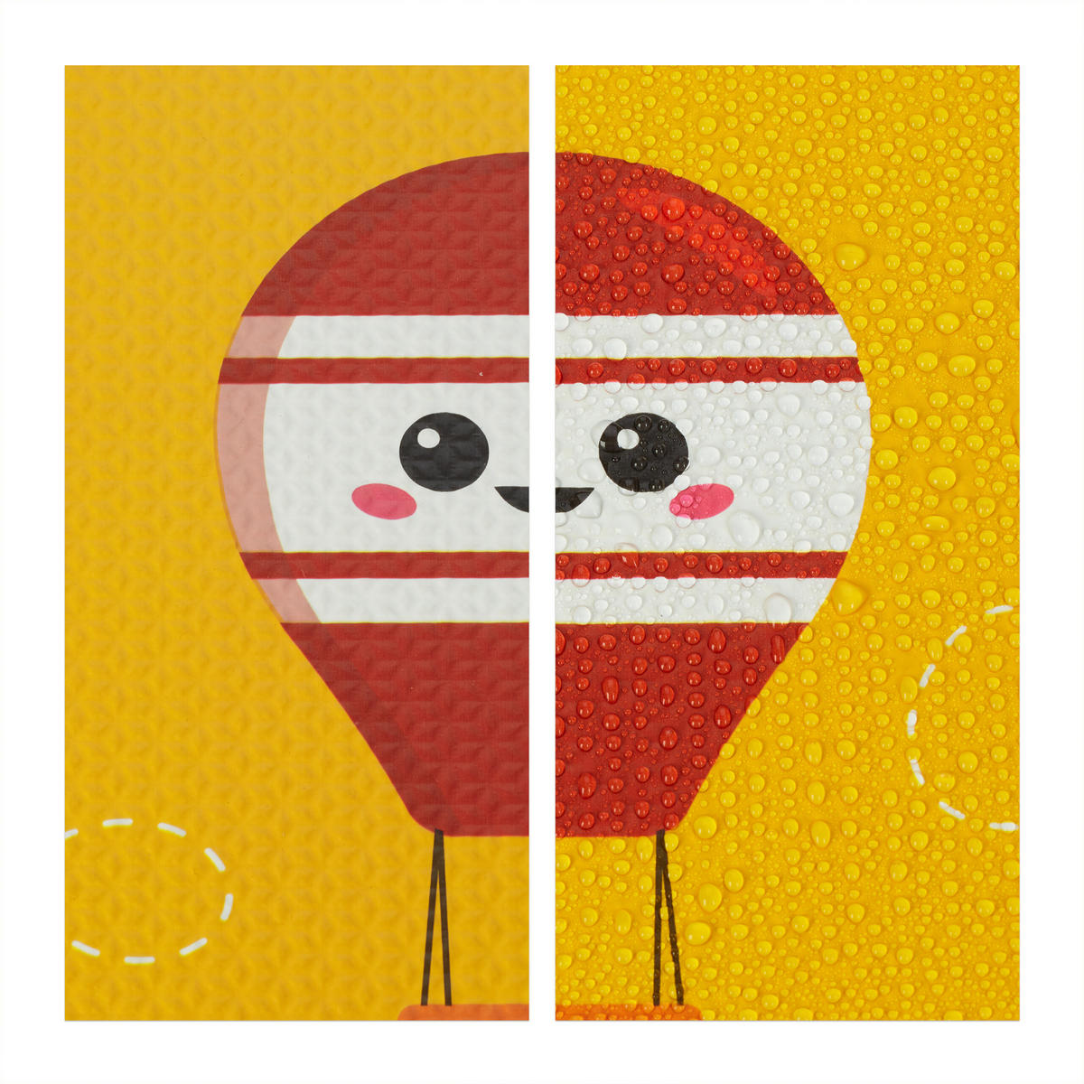 9-TLG.PUZZLEMATTE - Multicolor, Textil (30/30cm) - Relaxdays