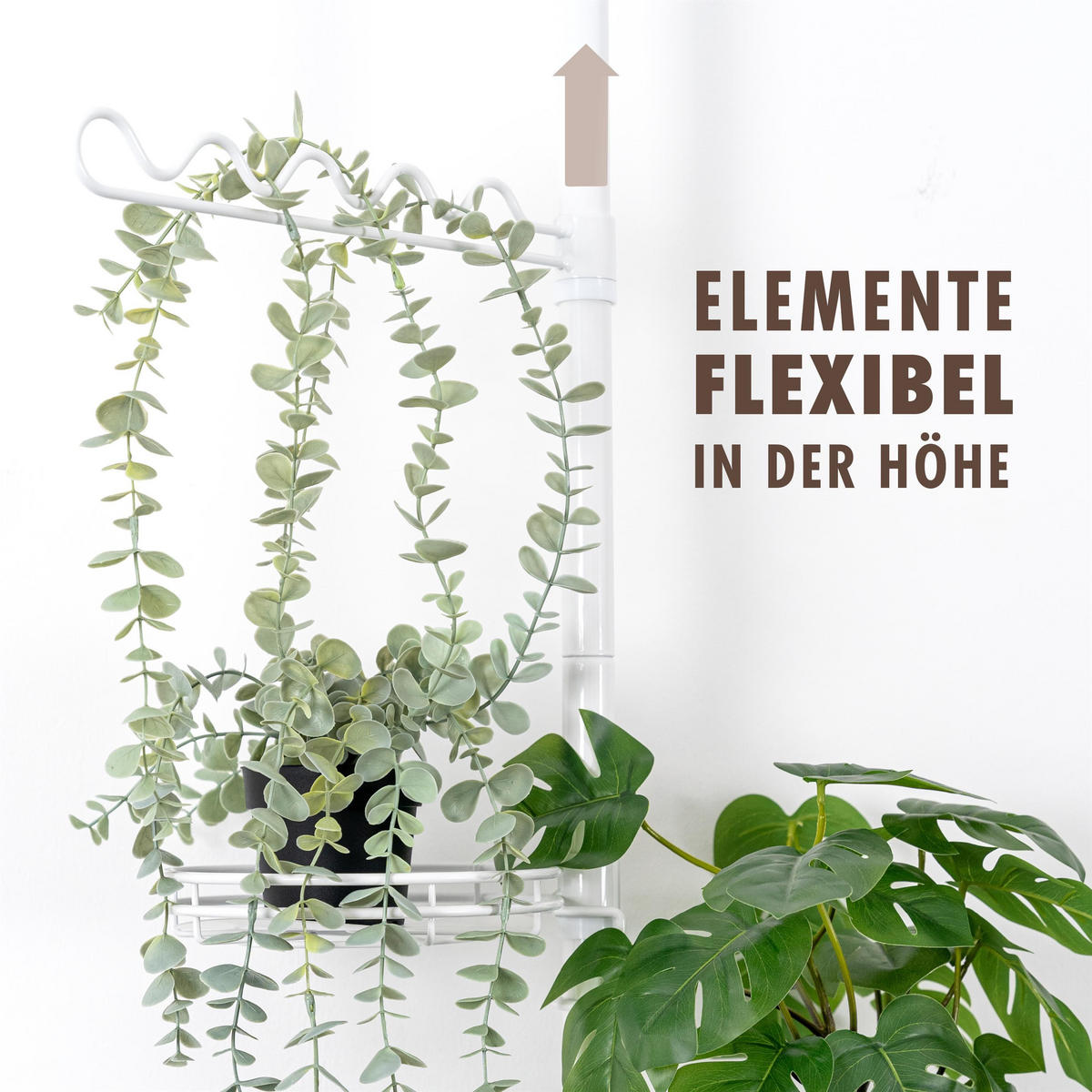 ZUSATZ-RANKHILFE, Metall, weiß - Weiß, Metall (4/3/30cm) - bremermann