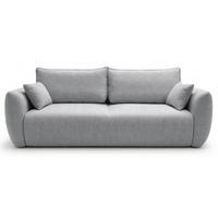 3-SITZER SCHLAFSOFA Zordo Chenille Grau - Schwarz/Grau, Kunststoff/Textil (238/91/102cm) - Selsey