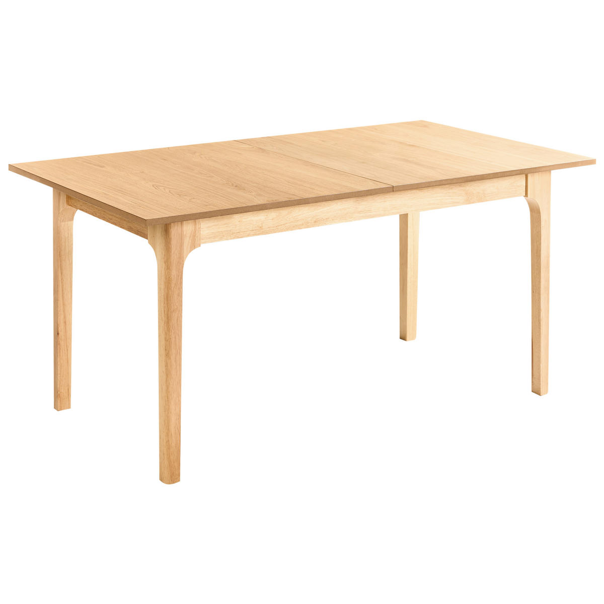 JÍDELNÍ STŮL vysunovací Světlý Jasan 160-200/90 cm Delmas - světle hnědá, kompozitní dřevo (160/90/76cm) - Beliani