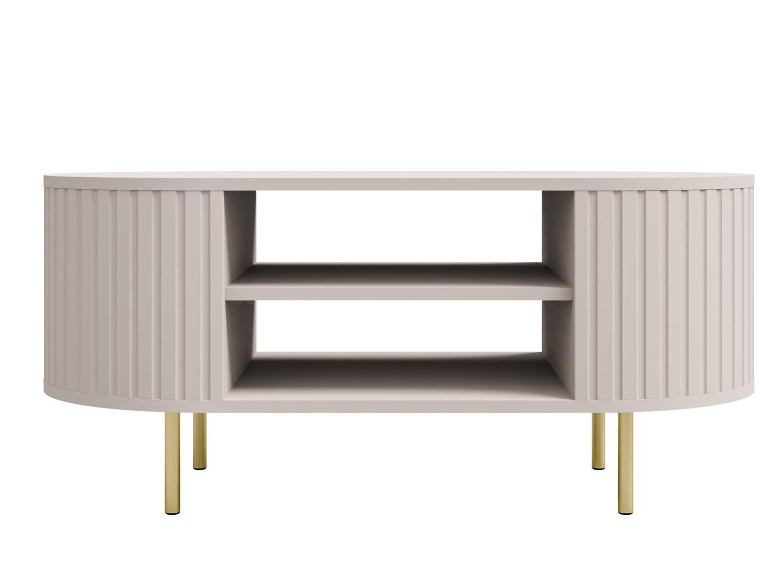 COUCHTISCH mit regalen OVI Beige - Beige, Holzwerkstoff (42/100/45cm) - Compleo24