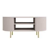 COUCHTISCH mit regalen OVI Beige - Beige, Holzwerkstoff (42/100/45cm) - Compleo24