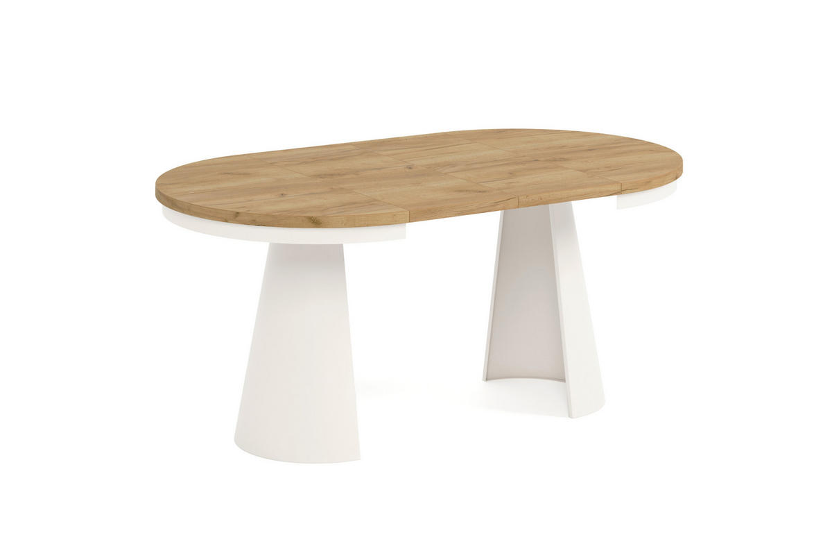ESSTISCH CALMA Bis - Honigeiche/Kaschmir, Holzwerkstoff/Metall (100/100/76cm) - Meblini
