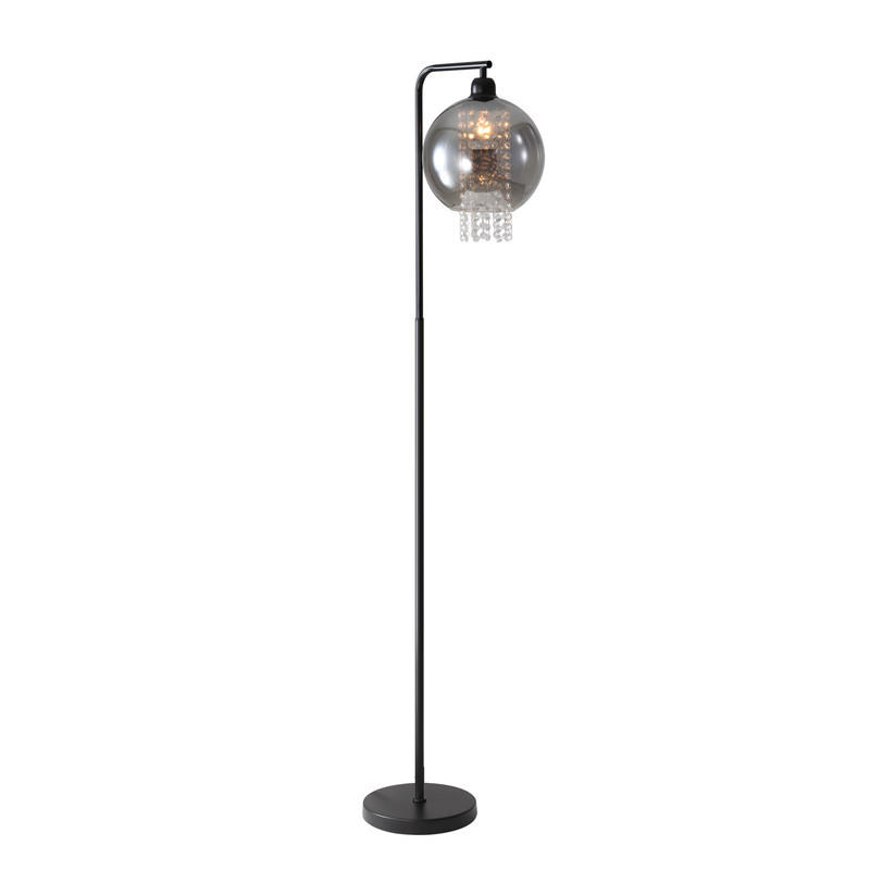 STEHLAMPE Yance 163.5/45/25cm - Schwarz, Metall (163.5/45/25cm) - Nettlife