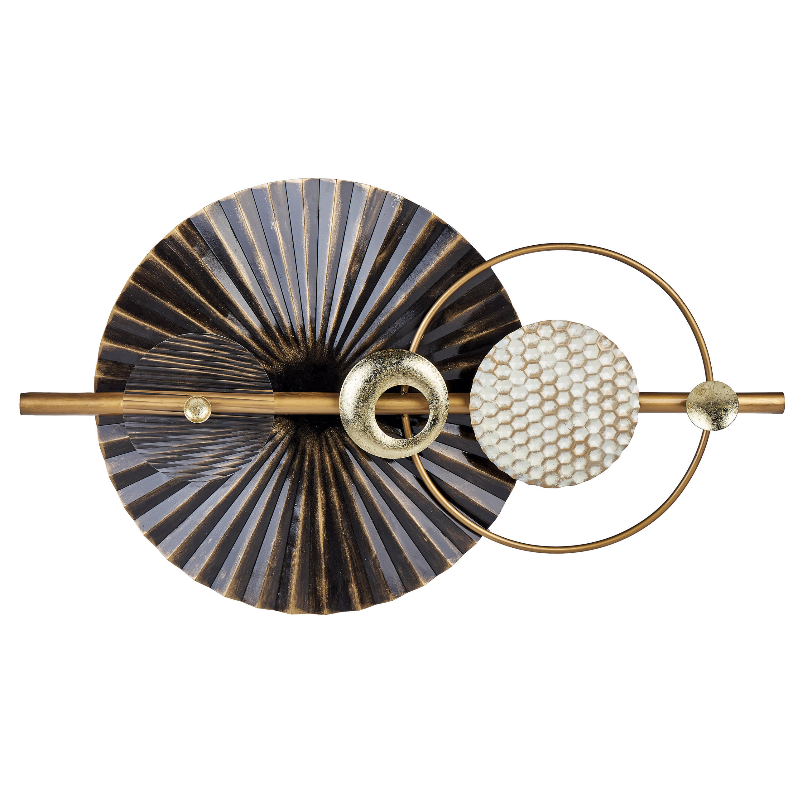 DECORAȚIUNE DE PERETE metal neagră/aurie Ruthenium
