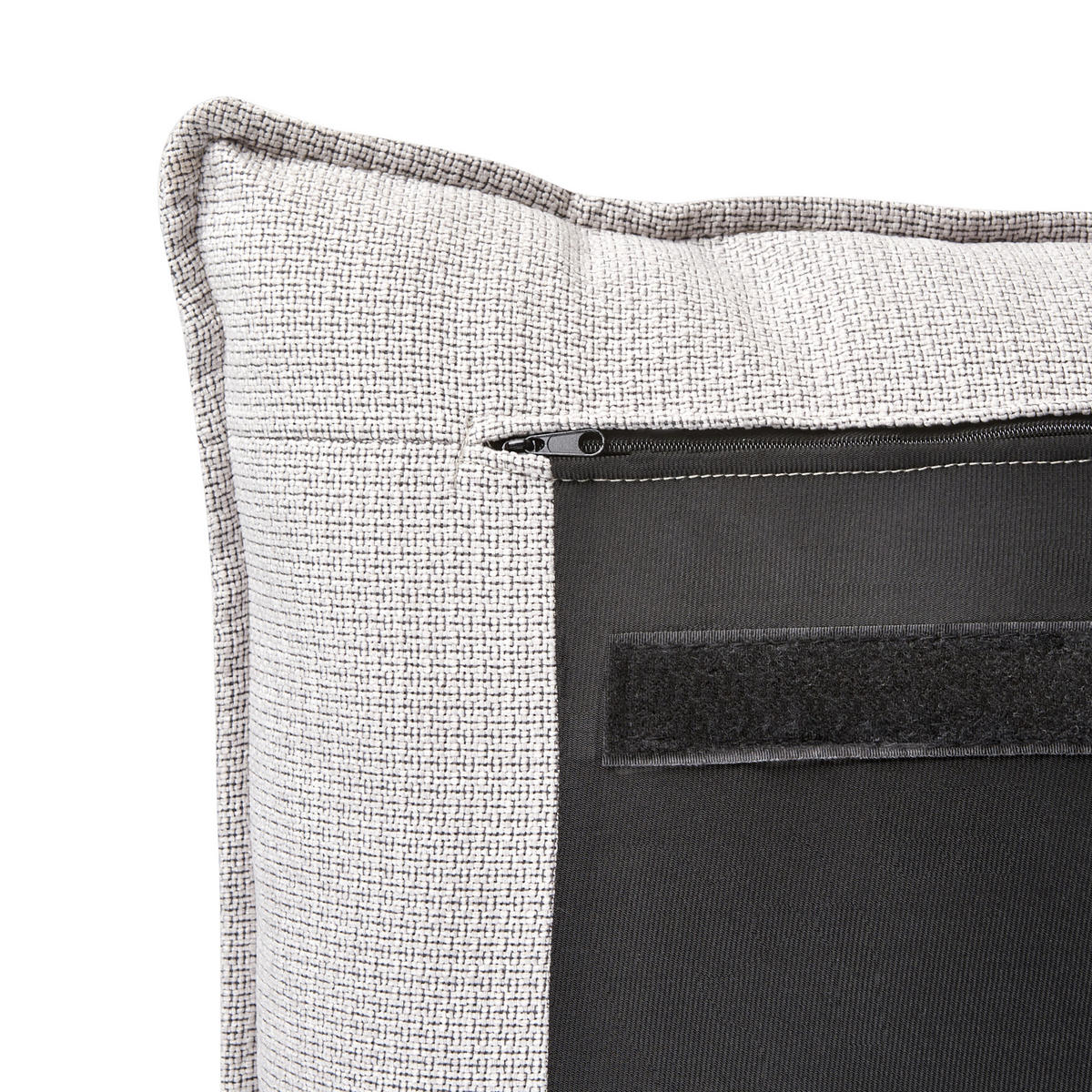 BETT mit Lattenrost 180/200 cm Hellgrau Bajonna - Hellgrau/Schwarz, Textil (180/200cm) - Beliani