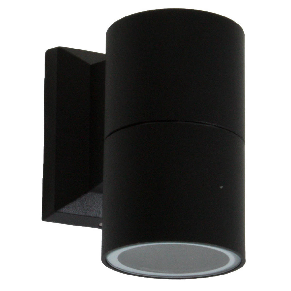 LED AUSSEN-WANDLEUCHTE Alu Schwarz - Schwarz, Glas (6/11/11cm)