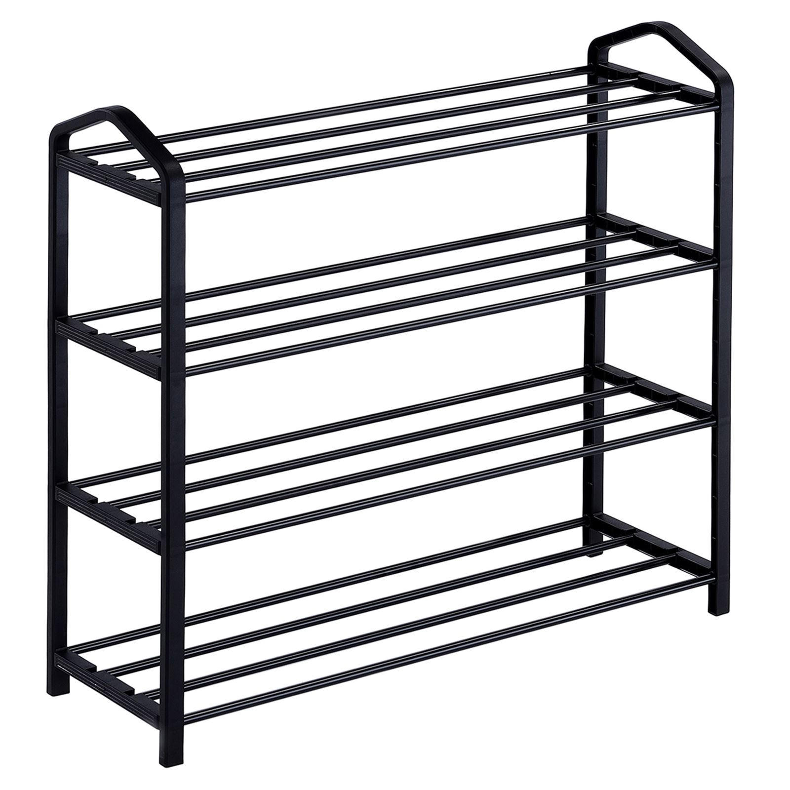 Idimex Schuhregal Schwarz 65x62x19 cm