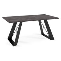 COUCHTISCH Satis Pietra Grigia Schwarz / Schwarz 110 / 60 / 50cm - Schwarz, Holz/Holzwerkstoff (60/110/50cm) - Feldmann-Wohnen