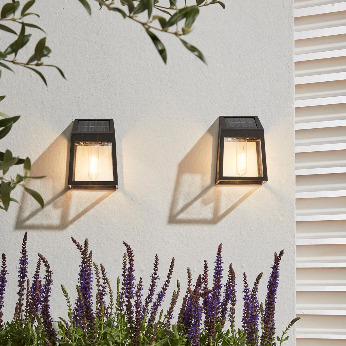 WANDLEUCHTE 3er Set 6.7/13.4/9.4cm - Schwarz, Kunststoff (6.7/13.4/9.4cm) - Luxform