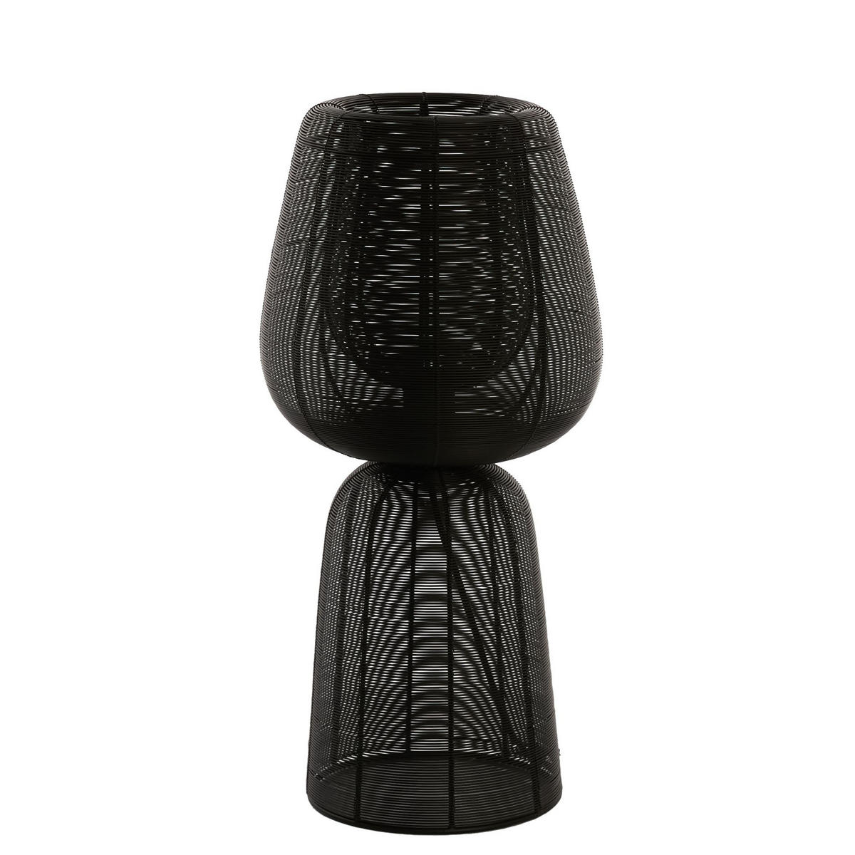 TISCHLAMPE ABOSO Schwarz 24/24/54 cm - Schwarz, Metall (24/24/54cm) - Light & Living