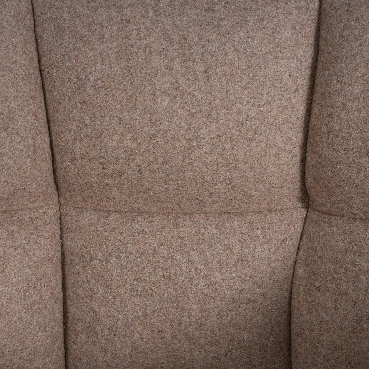 BARHOCKER Filz Taupe - Taupe/Weiß, Textil/Metall (64/110/48cm) - CLP