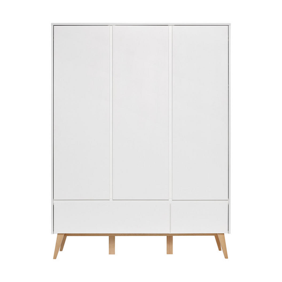 SKŘÍŇ 3DVEŘOVÁ Bílá a dřevo - bílá, kompozitní dřevo (149/200/52cm) - Petits-meubles
