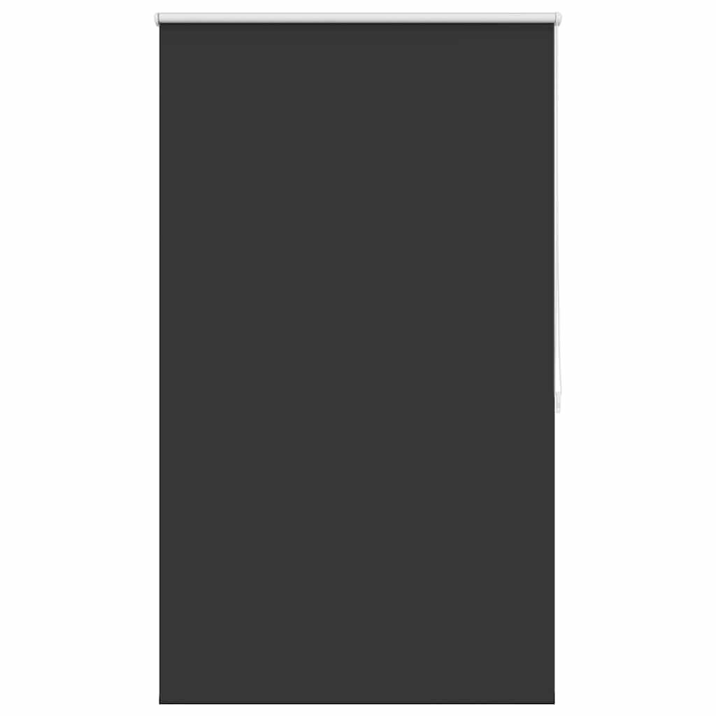 VERDUNKELUNGSROLLO 124,4/175 cm Stoffbreite 120 cm aus Polyester Schwarz - Schwarz, Textil (120/1/175cm) - vidaXL