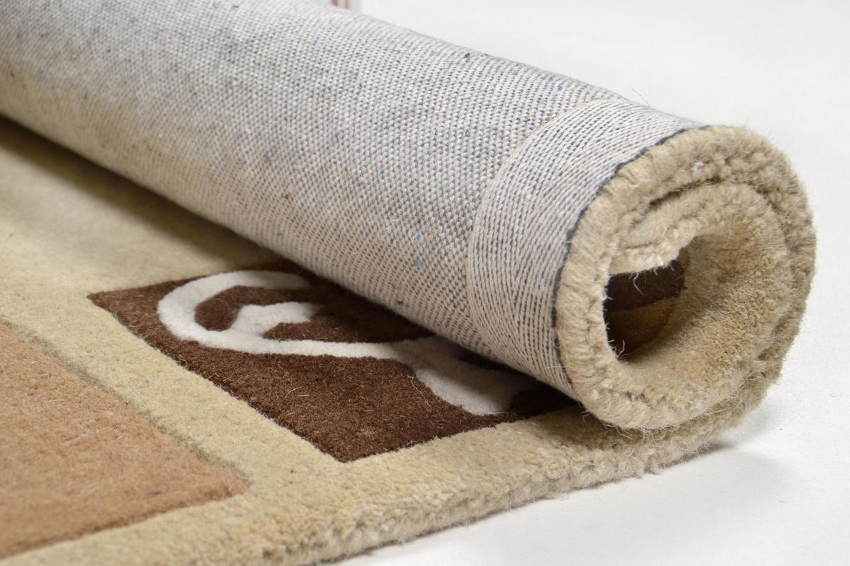 HANDTUFTTEPPICH Hawai 140x200 cm - Beige, Textil (140/200cm) - THEKO