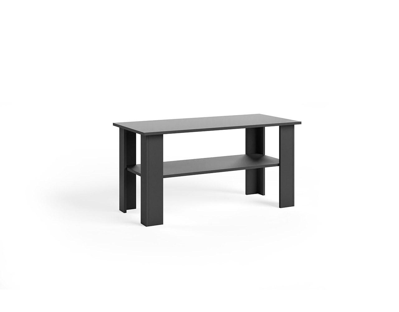 COUCHTISCH ALBANO 100 cm Schwarz - Schwarz, Holzwerkstoff (55/100/58cm) - MASSENO