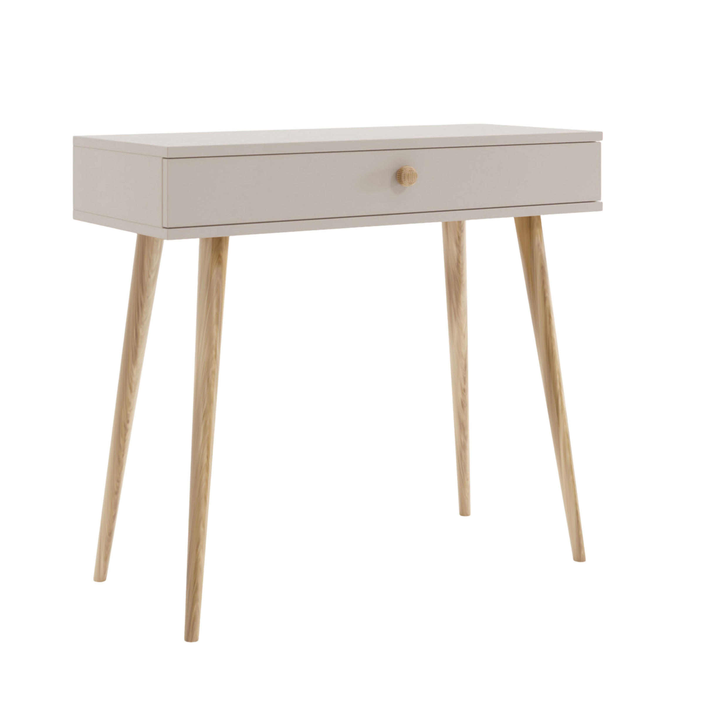 KONSOLE NATURA, 90 cm, Kaschmir, mit 1 Schublade - Kaschmir, Holz (90/80/31cm) - Excellent Home