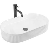 AUFSATZWASCHBECKEN Rea Vanda 61 - Weiß, Keramik (34/13/60cm) - REA