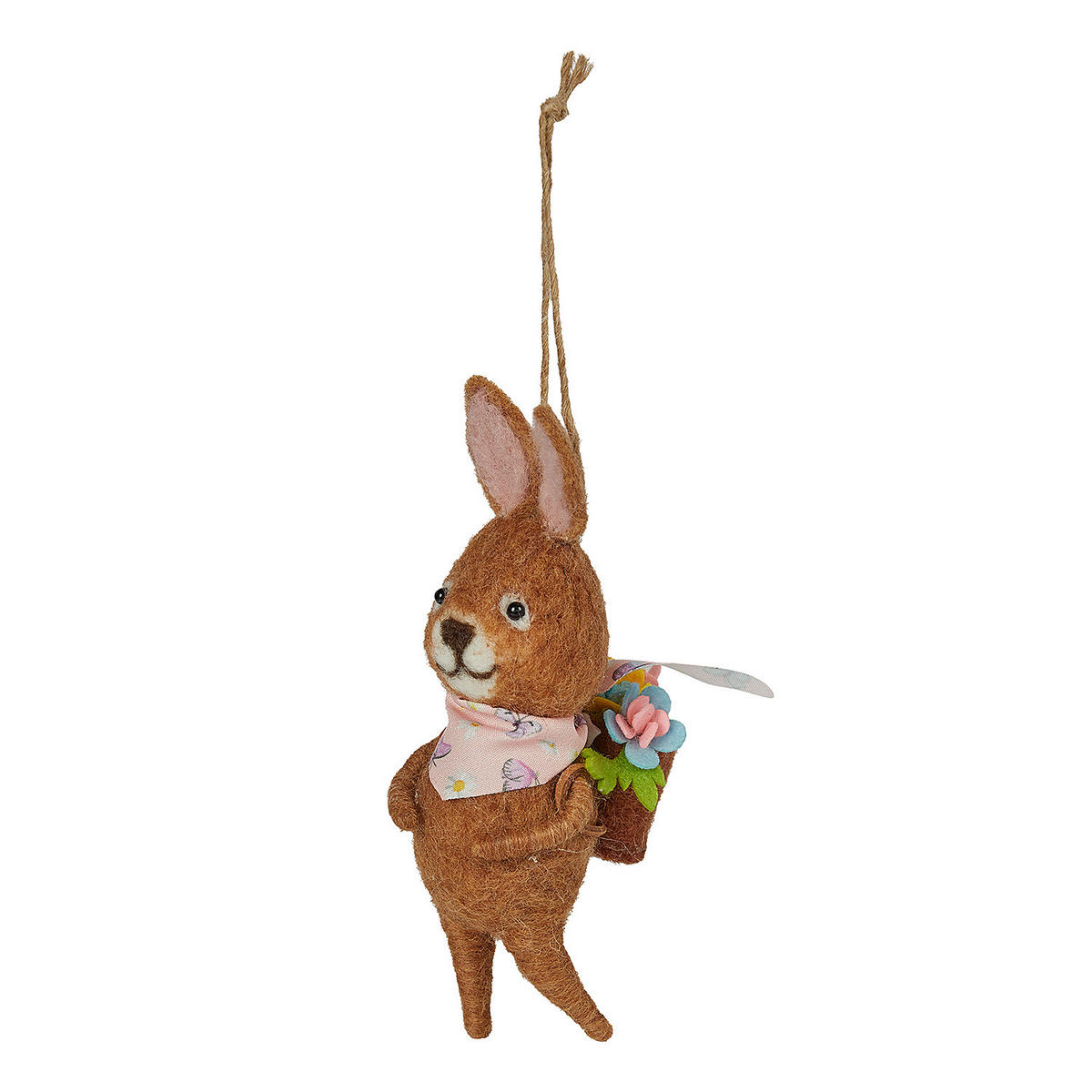 ANHÄNGER FUNKY FRIENDS Häschen Rucksack - Braun, Textil (5/15/7cm) - Butlers