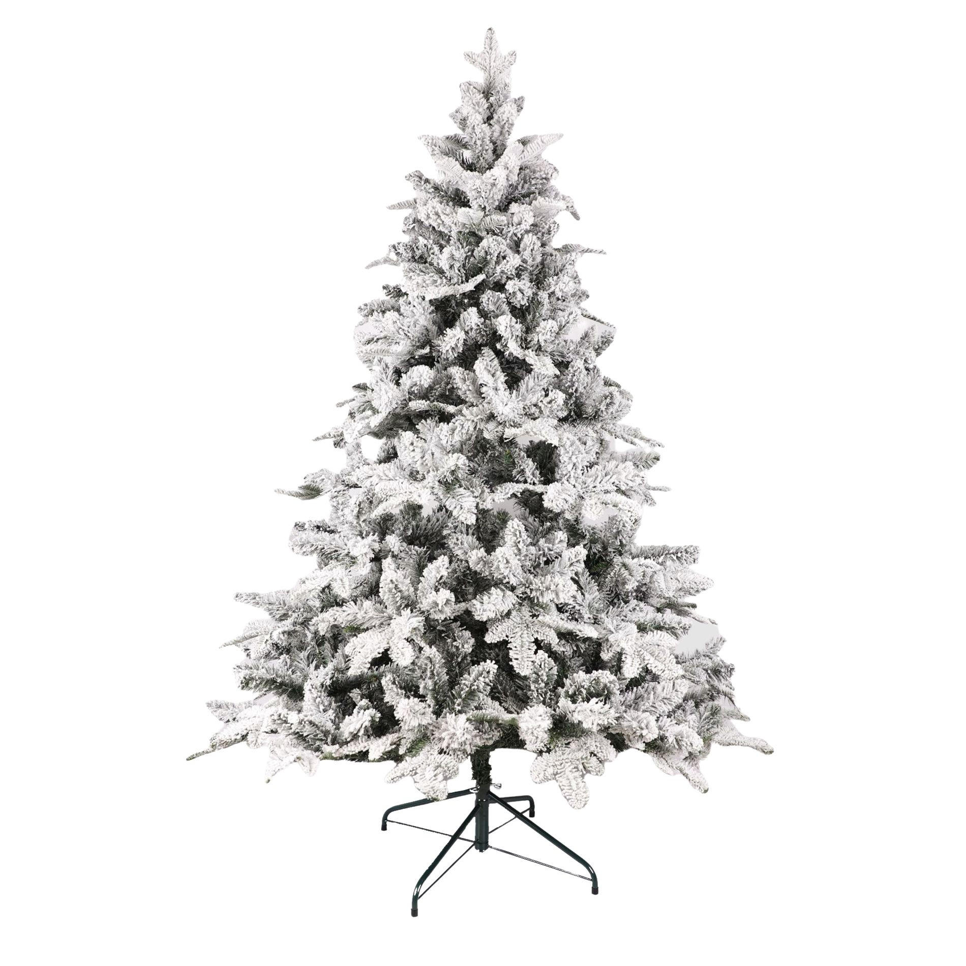 WEIHNACHTSBAUM Weiß 137/137/210 cm - Weiß, Kunststoff (210cm) - Mobili Rebecca