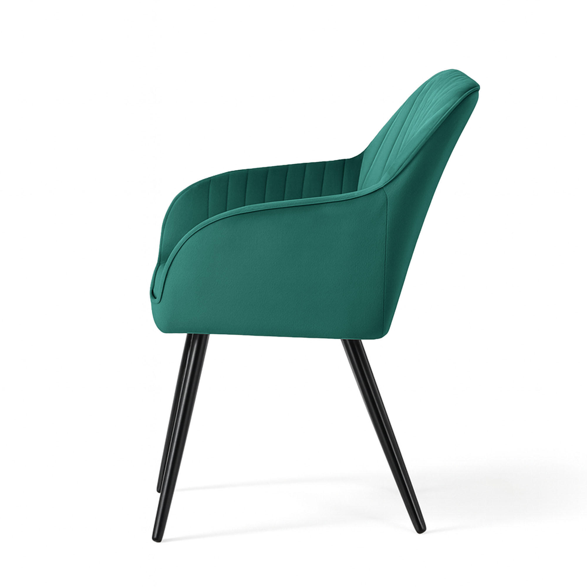 Raumhirsch Furniture Polsterstuhl Grün, Schwarz 55x82x52 cm