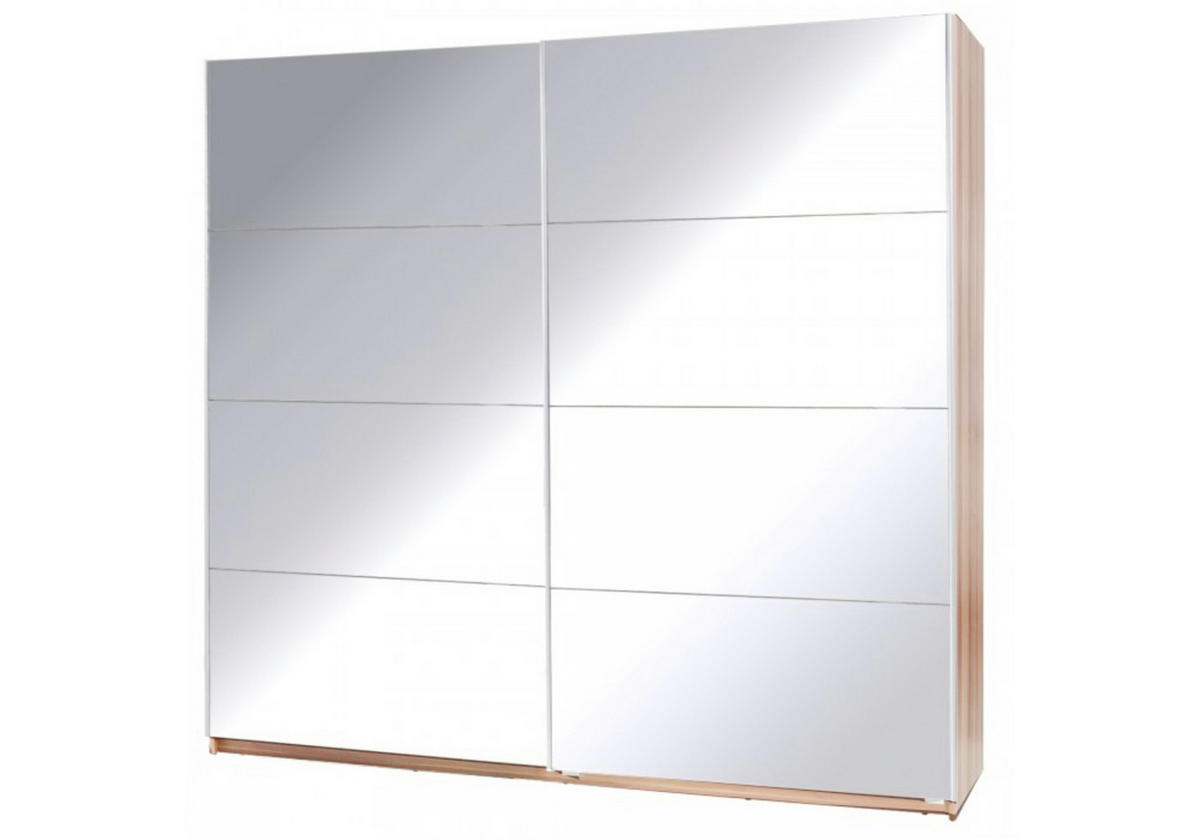 SCHIEBETÜRENSCHRANK - Kleiderschrank Corse 1 Eiche Sonoma - Sonoma Eiche, Holzwerkstoff (255/211/63cm) - Möblo