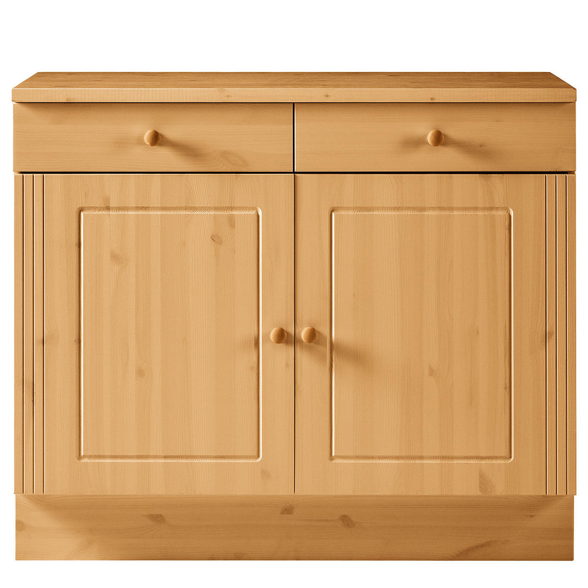 UNTERSCHRANK - Kiefer massiv - Kieferfarben, Holz (100/85/60cm) - home24