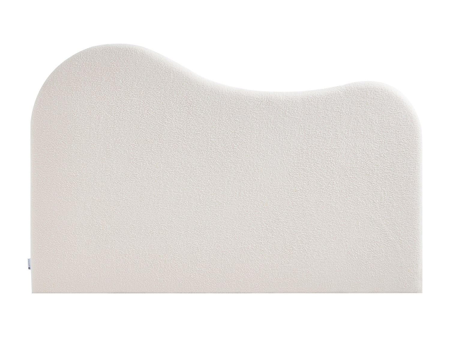 BETTKOPFTEIL – Abnehmbarer Bezug – 160 cm – Bouclé-Stoff – Weiß – VORIOTA - Weiß, Textil (175/110/7cm) - Vente-Unique