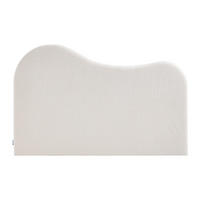 BETTKOPFTEIL – Abnehmbarer Bezug – 160 cm – Bouclé-Stoff – Weiß – VORIOTA - Weiß, Textil (175/110/7cm) - Vente-Unique